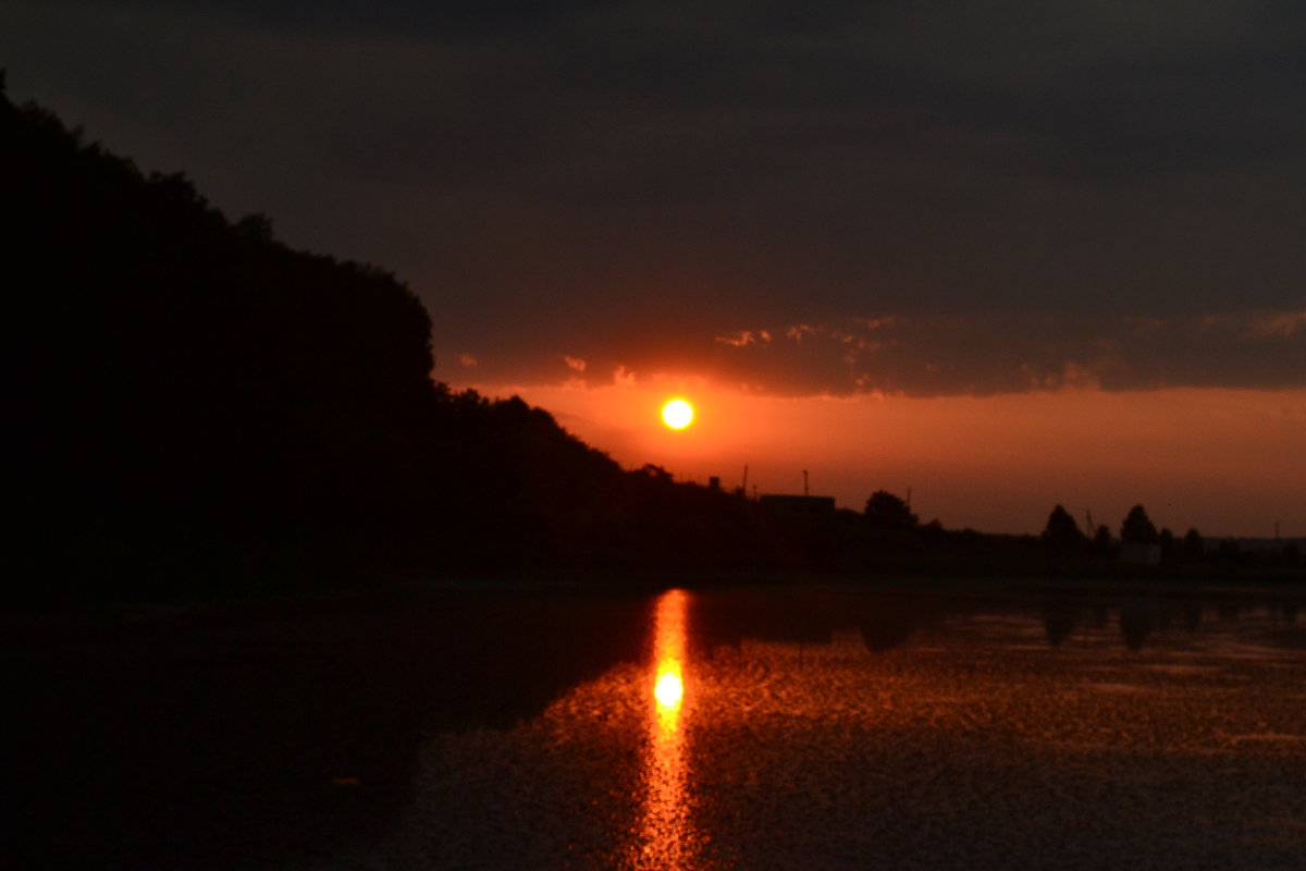 Летний закат на реке - Ольга 