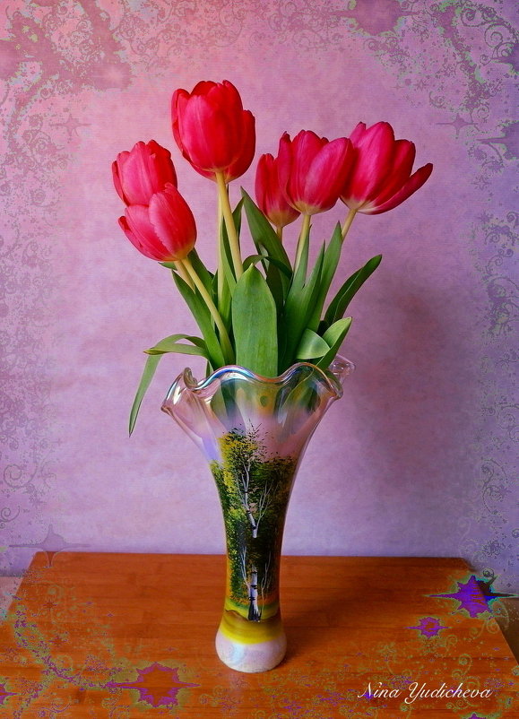 Тюльпаны в вазе - Nina Yudicheva