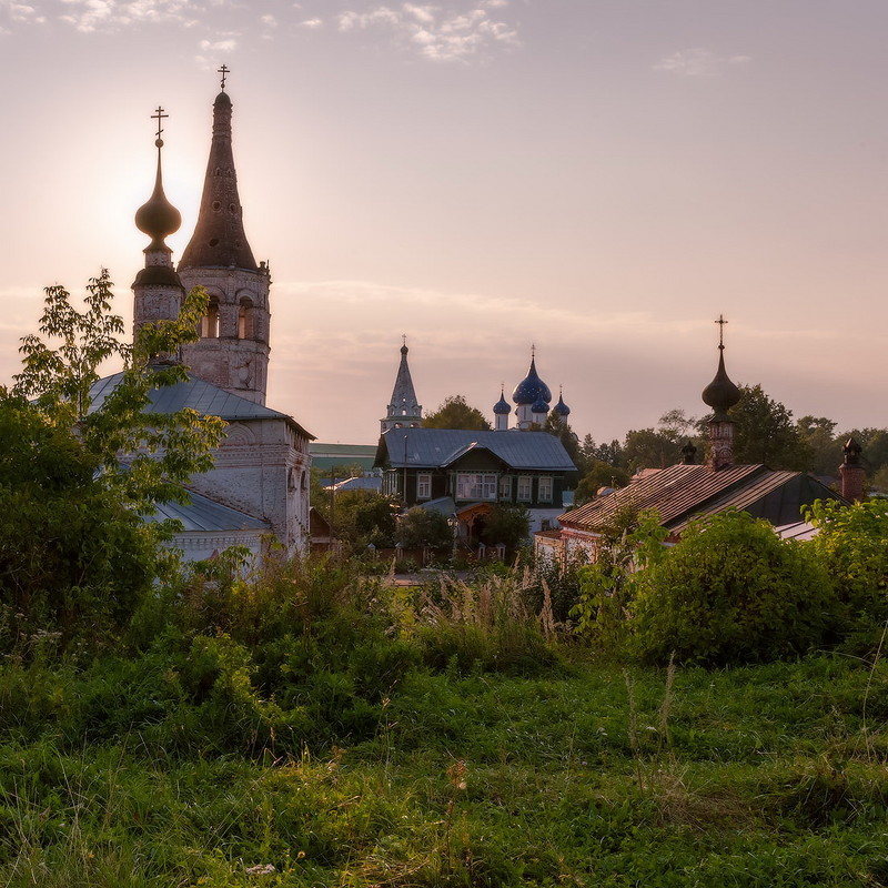 Суздаль церкви закат