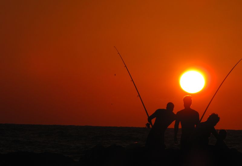 Three men and the sun - Маргарита Каррентс