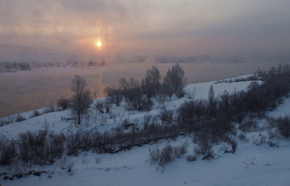 Вид с моста на Ангару утренней порой... - Александр Попов