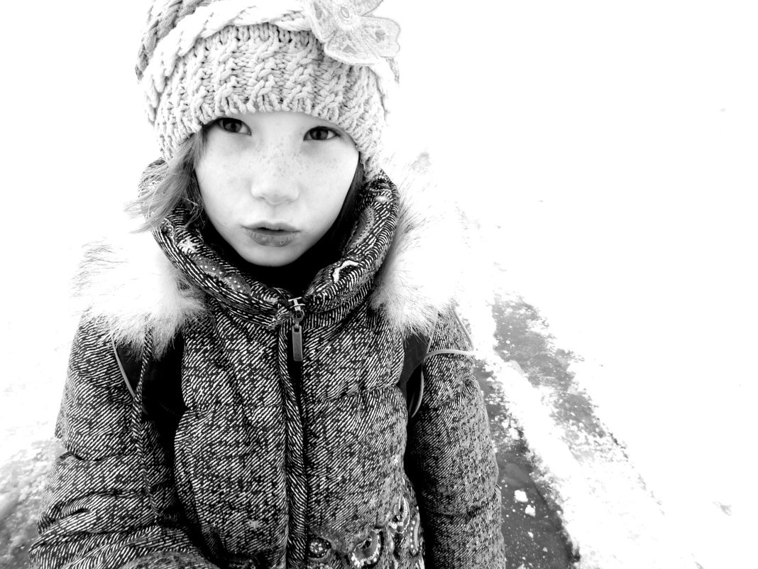 Зимний портрет дочки - Ольга Алеева