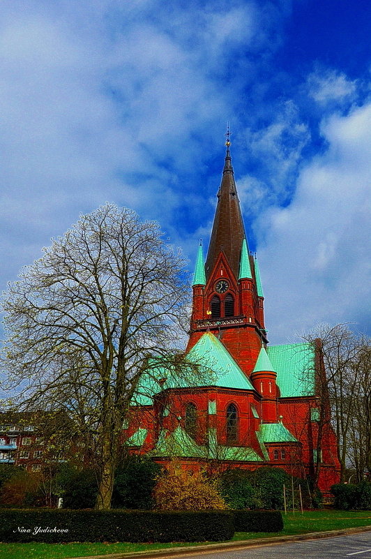 Hamburg. Kreuzkirche Ottensen (1898) - Nina Yudicheva