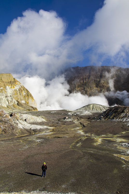 В кратере самого активного действующего вулкана Новой Зеландии на о.Белый - Tatiana Belyatskaya