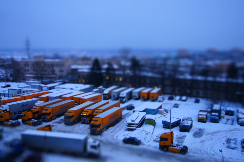 TiltShift. Автопарк TRASKO (транспортная компания ТРАСКО) - 2903 nika