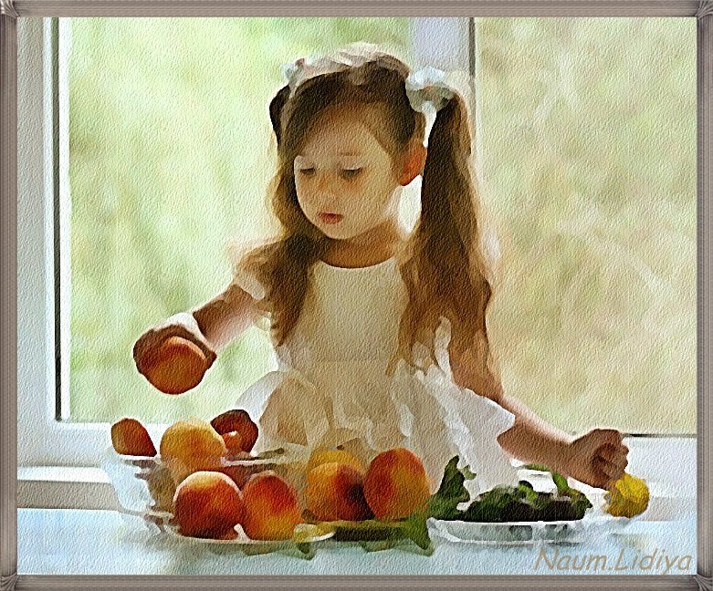 Девочка с персиками - Лидия (naum.lidiya)