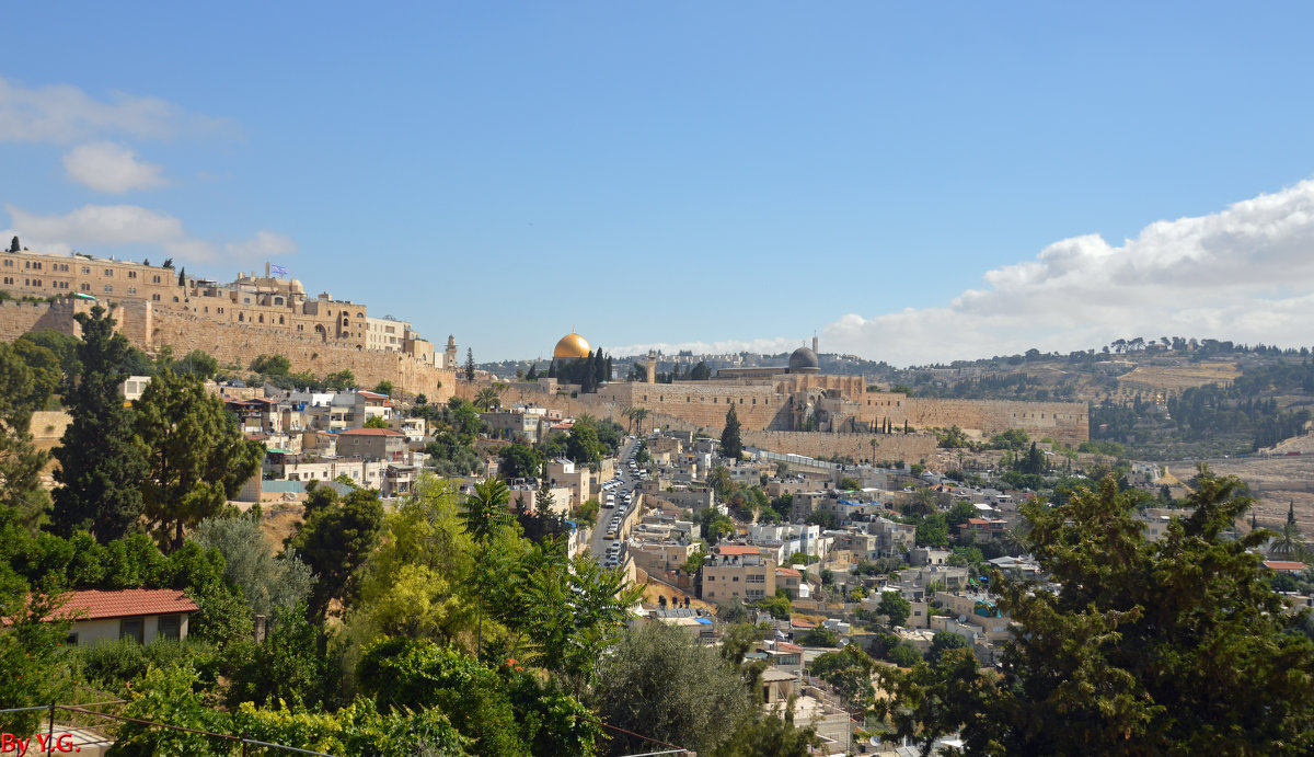 Иерусалим, вид с масляничной горы - Яков Геллер
