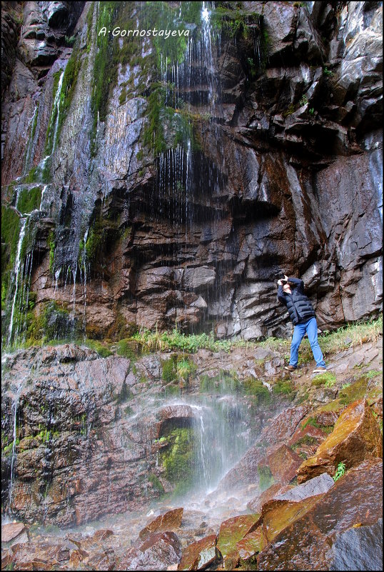 Нижний водопад в Бутаковском ущелье. - Anna Gornostayeva