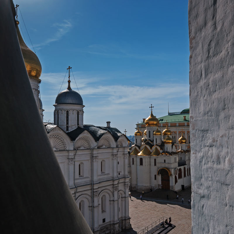 Вид на Соборную площадь с колокольни Ивана Великого - Надежда Лаптева
