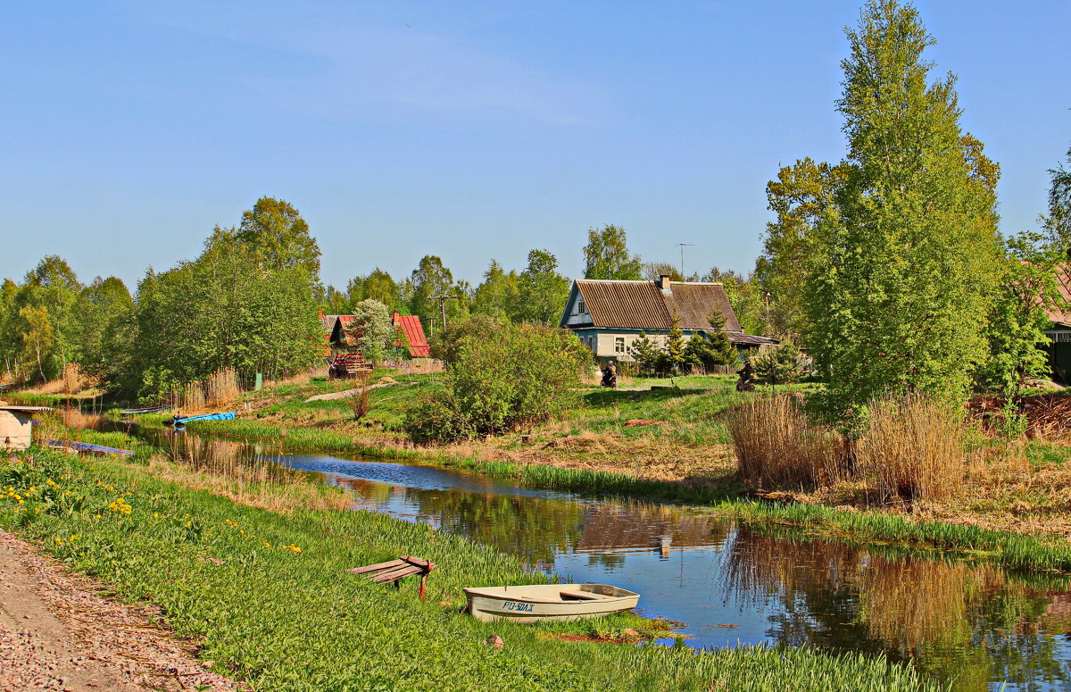 Старый ладожский канал в деревне Назия - Олег Попков