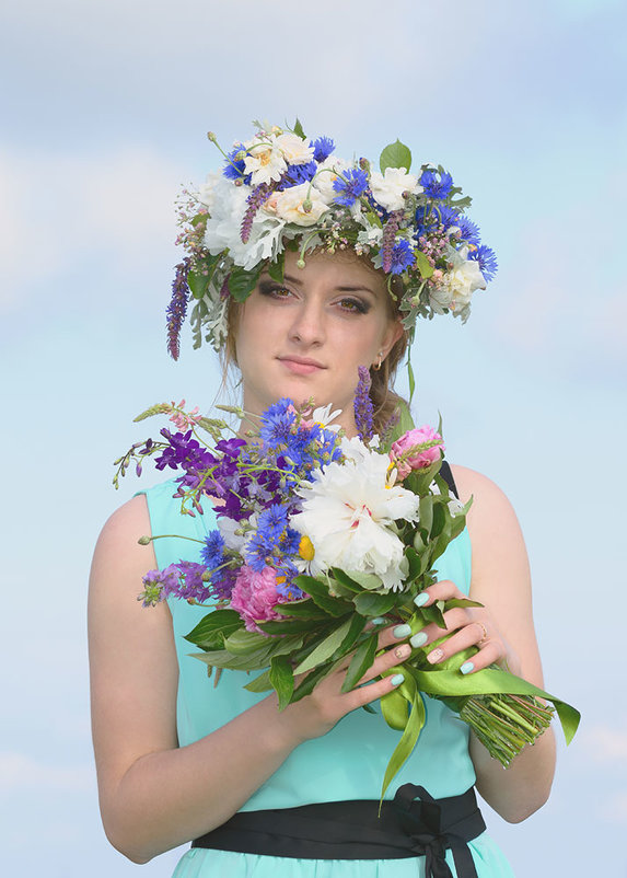 О красоте девушек и цветов - Iryna K