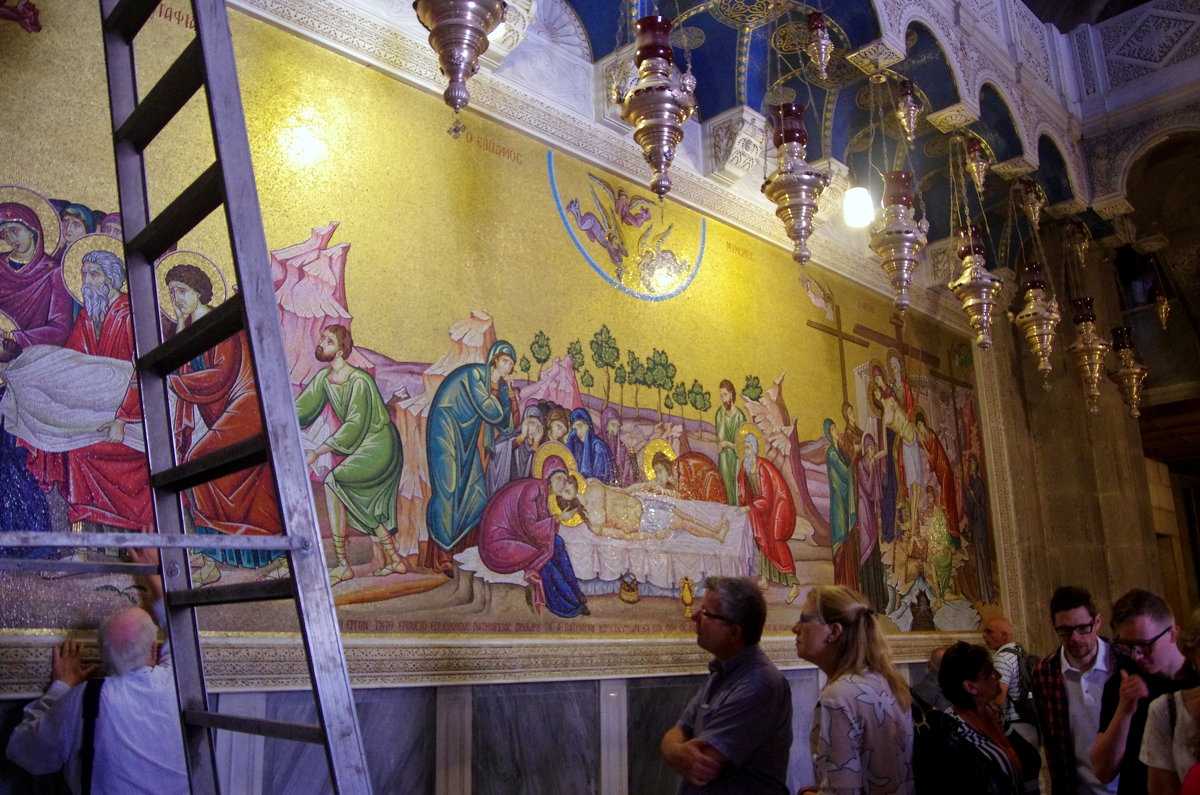 Мозаика сцены прощания с Христом перед его погребением - Валерий Новиков