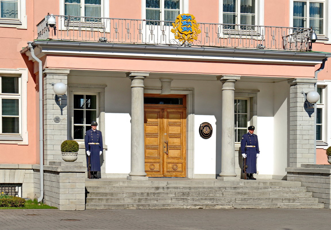 Охрана у входа в Президентский дворец. - Олег Попков