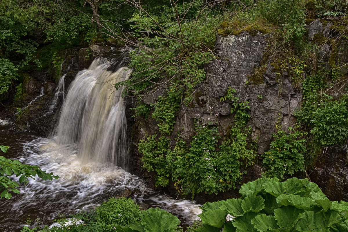 Водопад Халламеолла, Швеция - Priv Arter