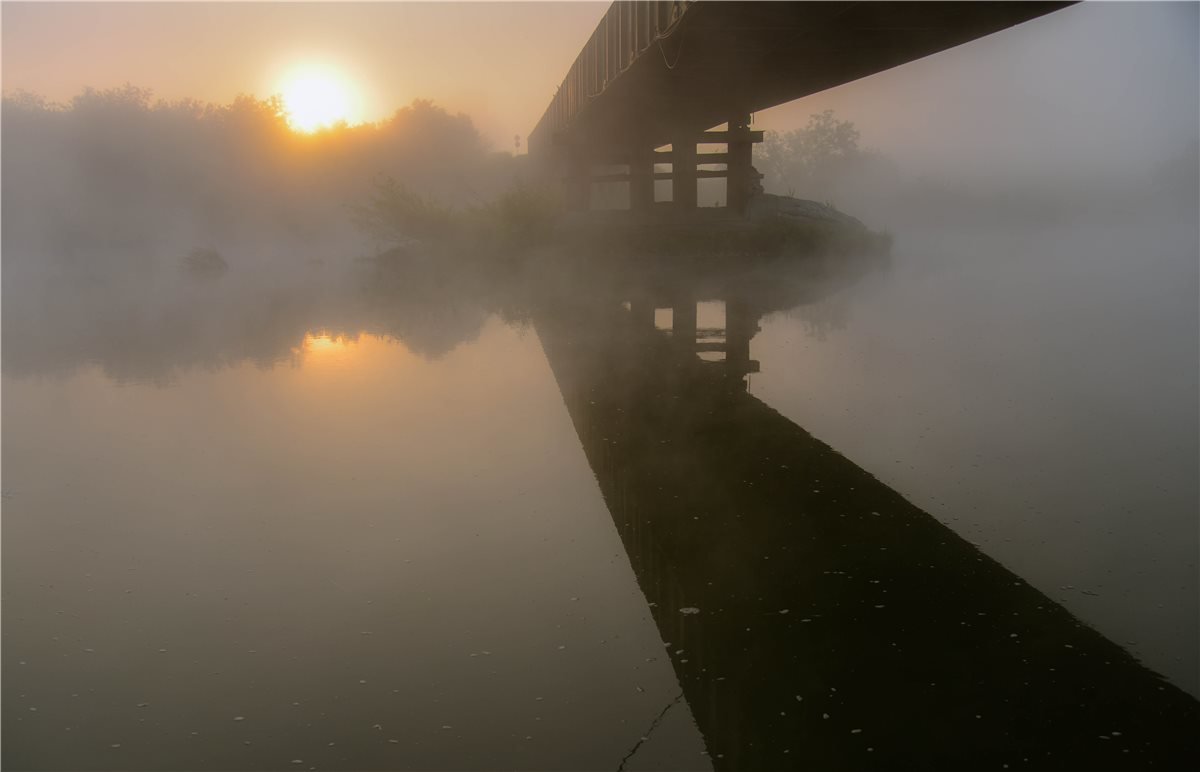 Туманное утро на речке - cfysx 