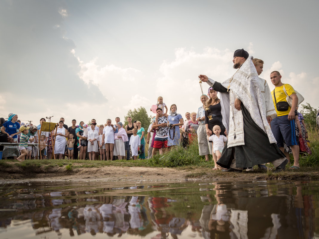 Крещение на пруду - Олег Лунин