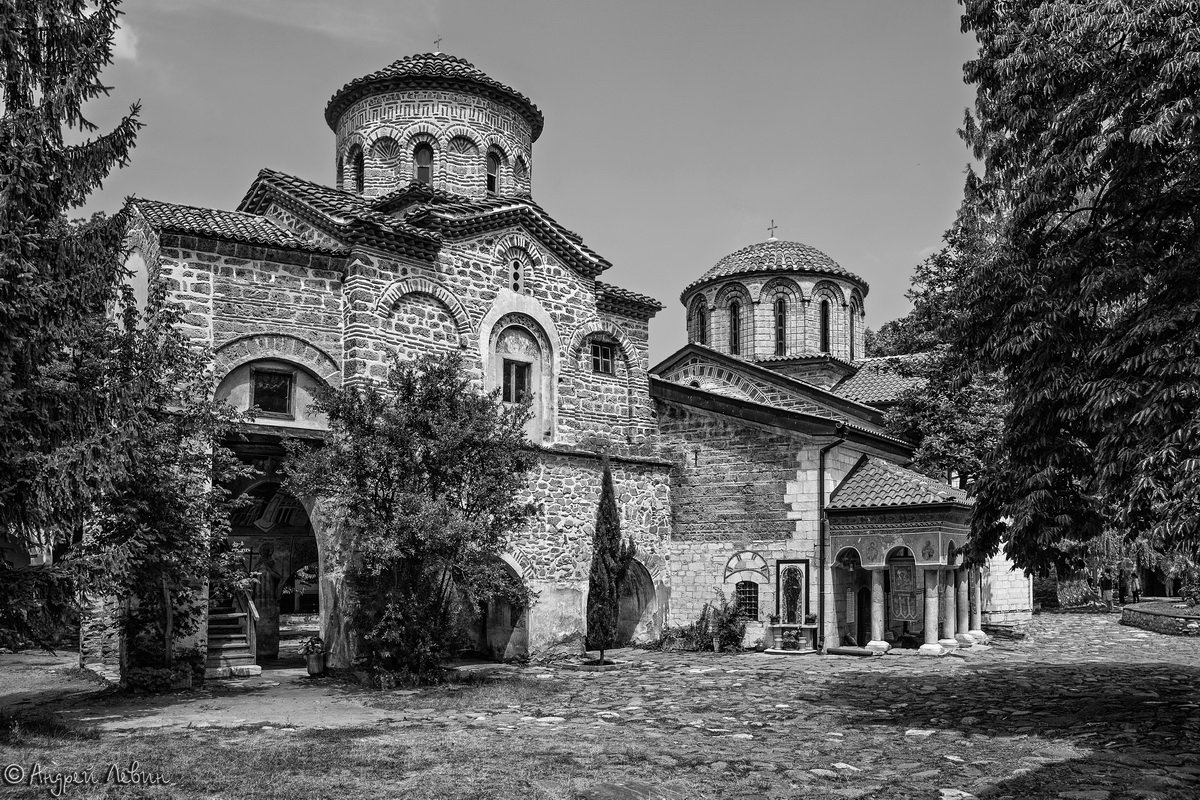 Болгария. Бачковский монастырь черно белое - Андрей Левин