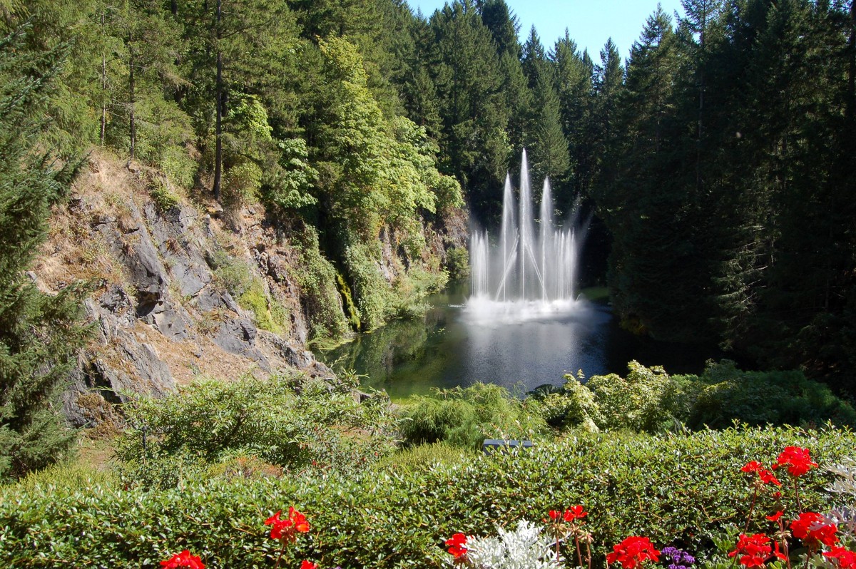 Водопад в Butchard Garden Victoria, BC Canada - Celena2003 