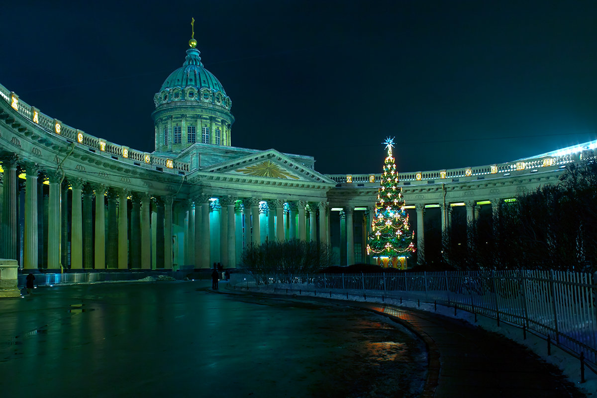 Зимний Санкт Петербург Казанский собор