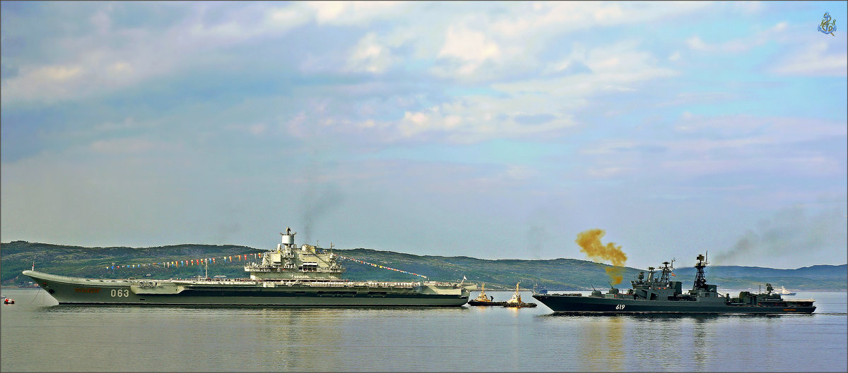 ТАВКР "Кузнецов" и БПК "Североморск": впереди - берега Сирии... - Кай-8 (Ярослав) Забелин