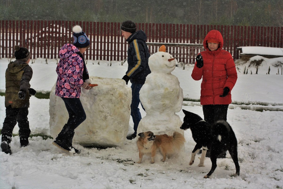 Забава со снегом - Николай Масляев