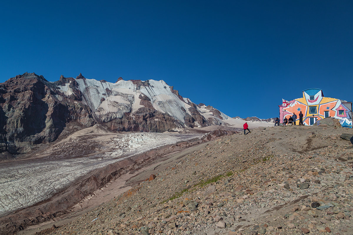 Вид на Орцвери из альп лагеря Метео ( 3 650 м ) - Вячеслав Шувалов