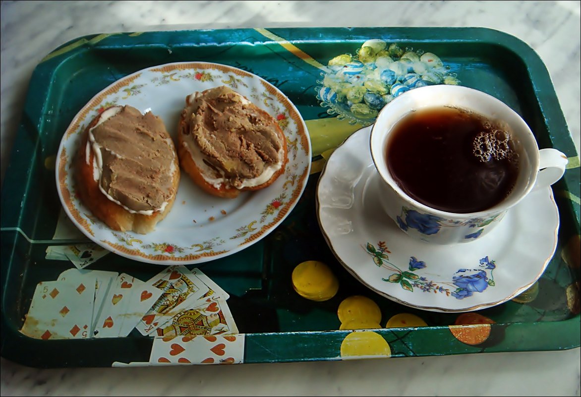 Гренки с печёночным паштетом к чаю - проще не бывает - Нина Корешкова