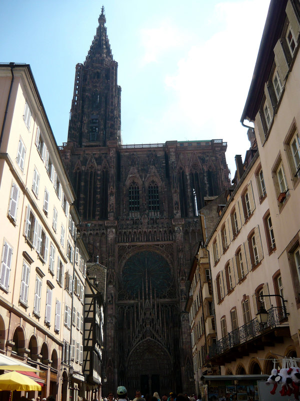 Вид на западный фасад Страсбургского Собора - Надежда 