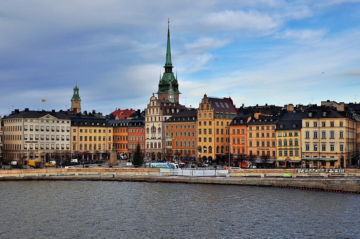 Стокгольм вид на Старый город - wea *