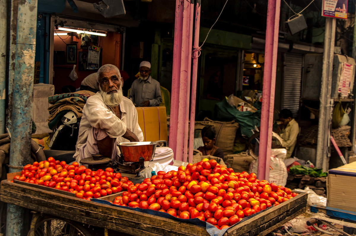 Tomato trader - The heirs of Old Delhi Rain