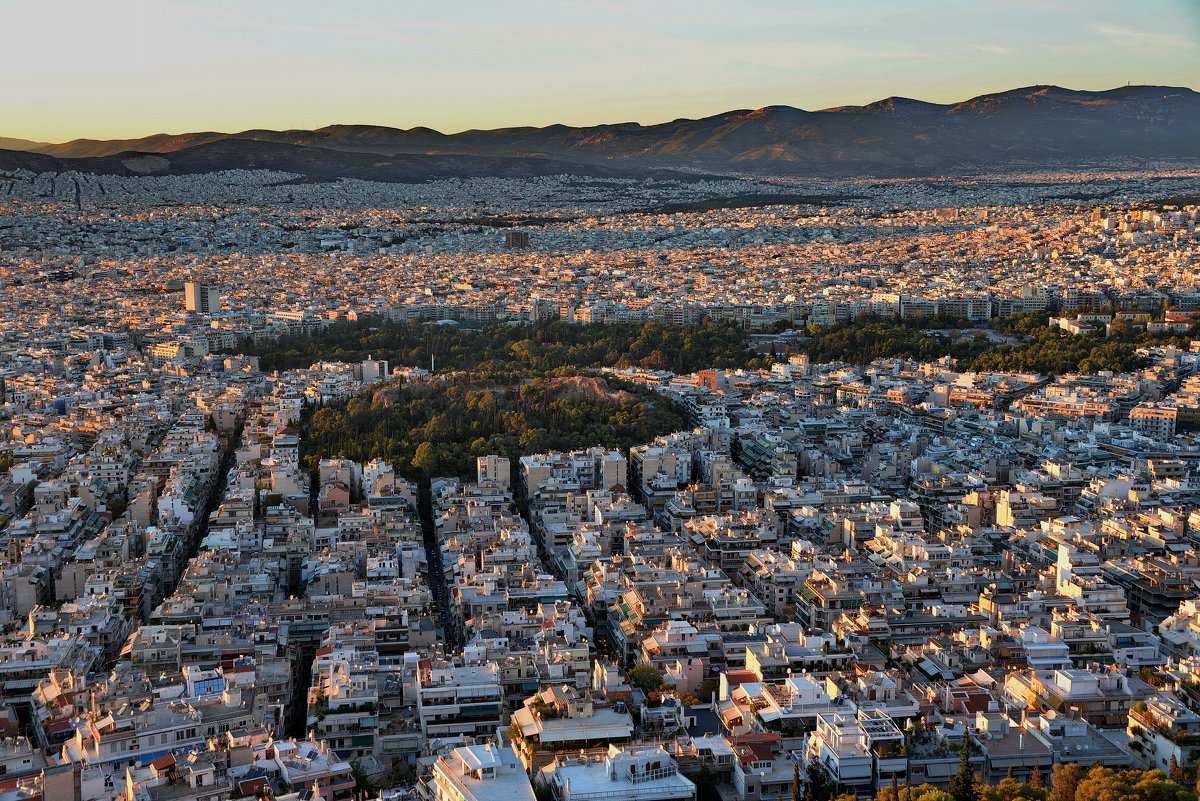 Вид на Афины с холма Ликавитос - Владимир Брагилевский