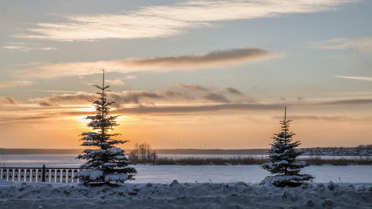 winter sunset - Dmitry Ozersky