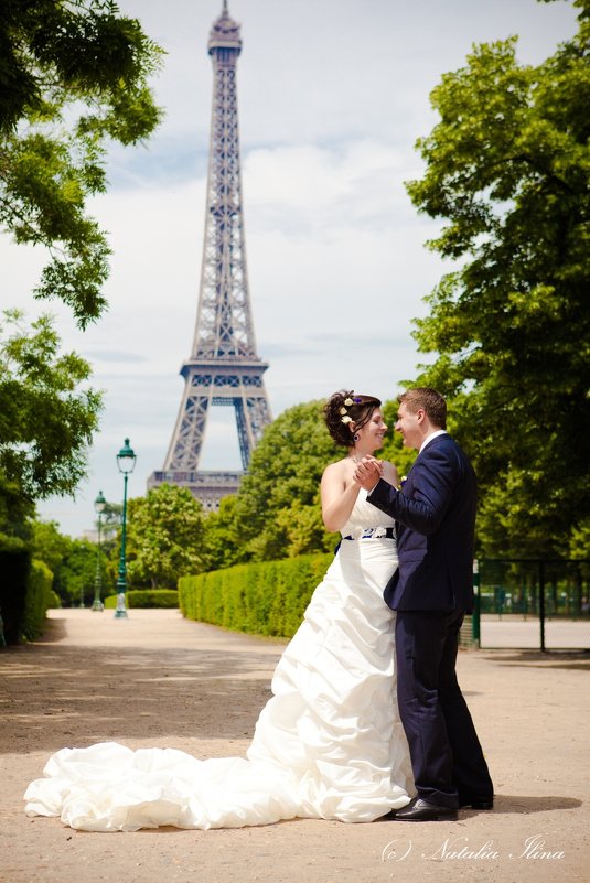 Свадебная фотосессия в Париже - Фотограф в Париже, Франции Наталья Ильина