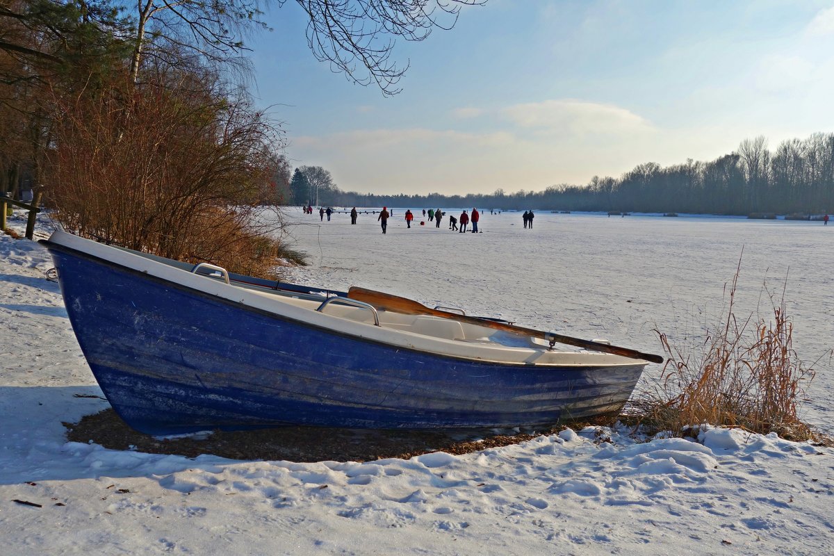 Зимнее озеро - Galina Dzubina