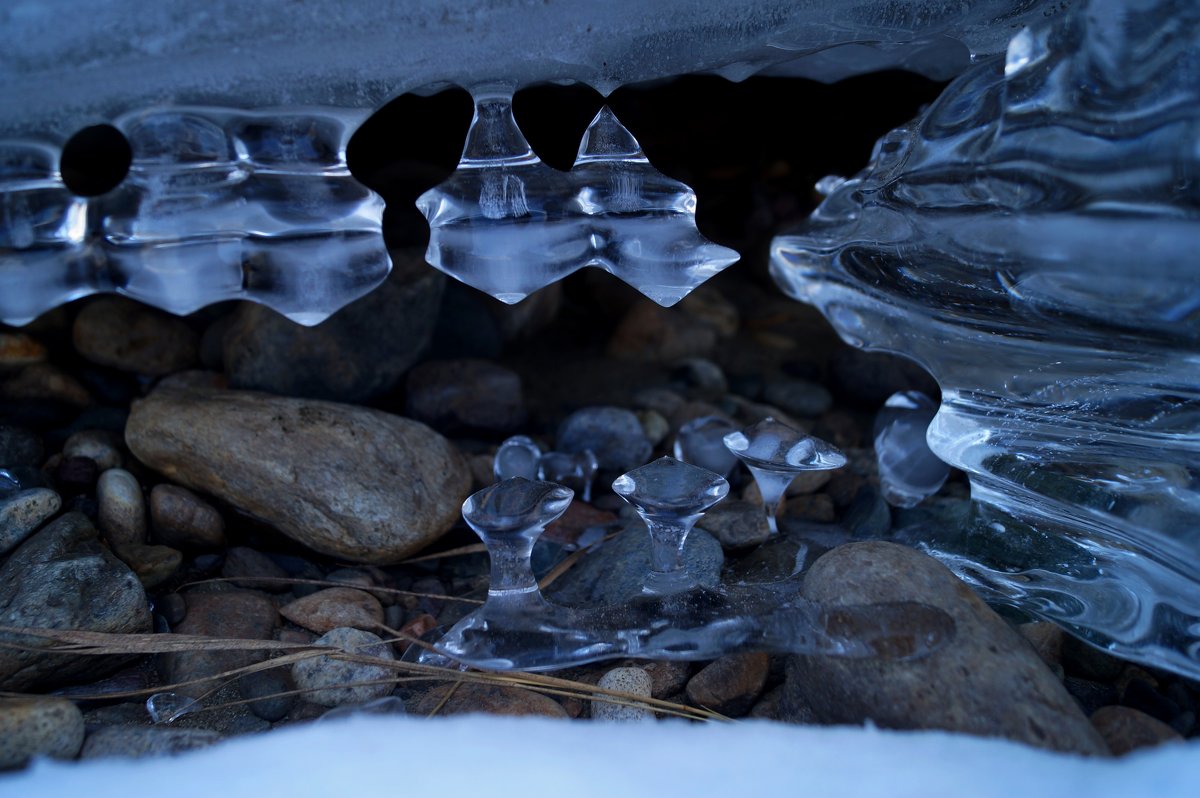 Ледяные кристаллы на реке Чарыш - Кристина Воробьева