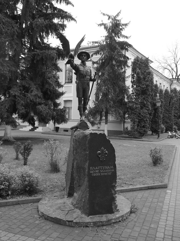 Памятник   пластунам   в   Ивано - Франковске - Андрей  Васильевич Коляскин