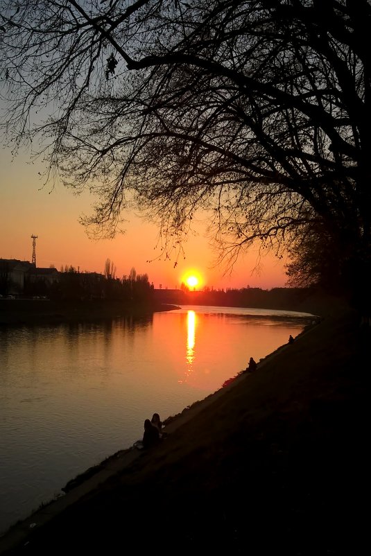 Весенний закат над речкой - Сергей Форос