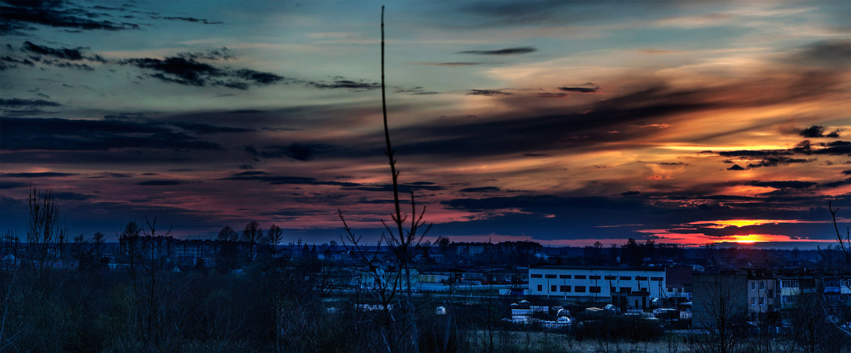 Панорама апрельского заката - Анатолий Клепешнёв