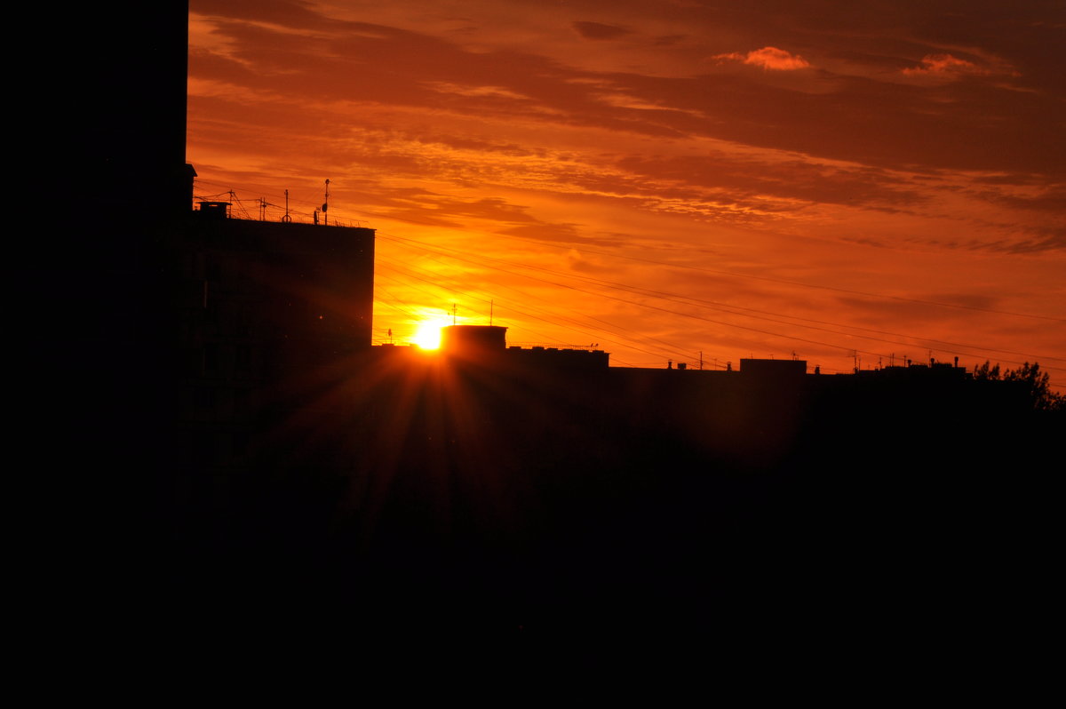 Янтарный закат. Фотограф: Мира Озерская - Мира Озерская