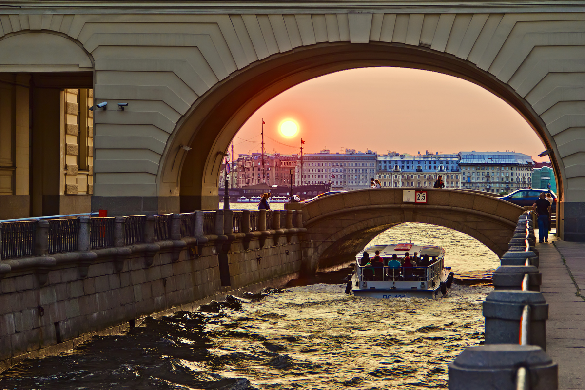 Набережная зимней канавки Санкт-Петербург