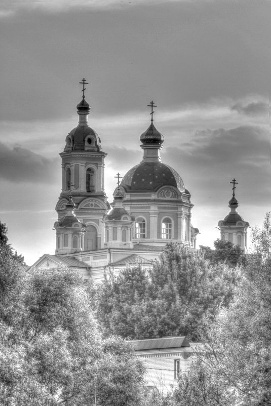 Вознесенская церковь, Курск Россия. (ЧБ HDR) - Сергей Чернов