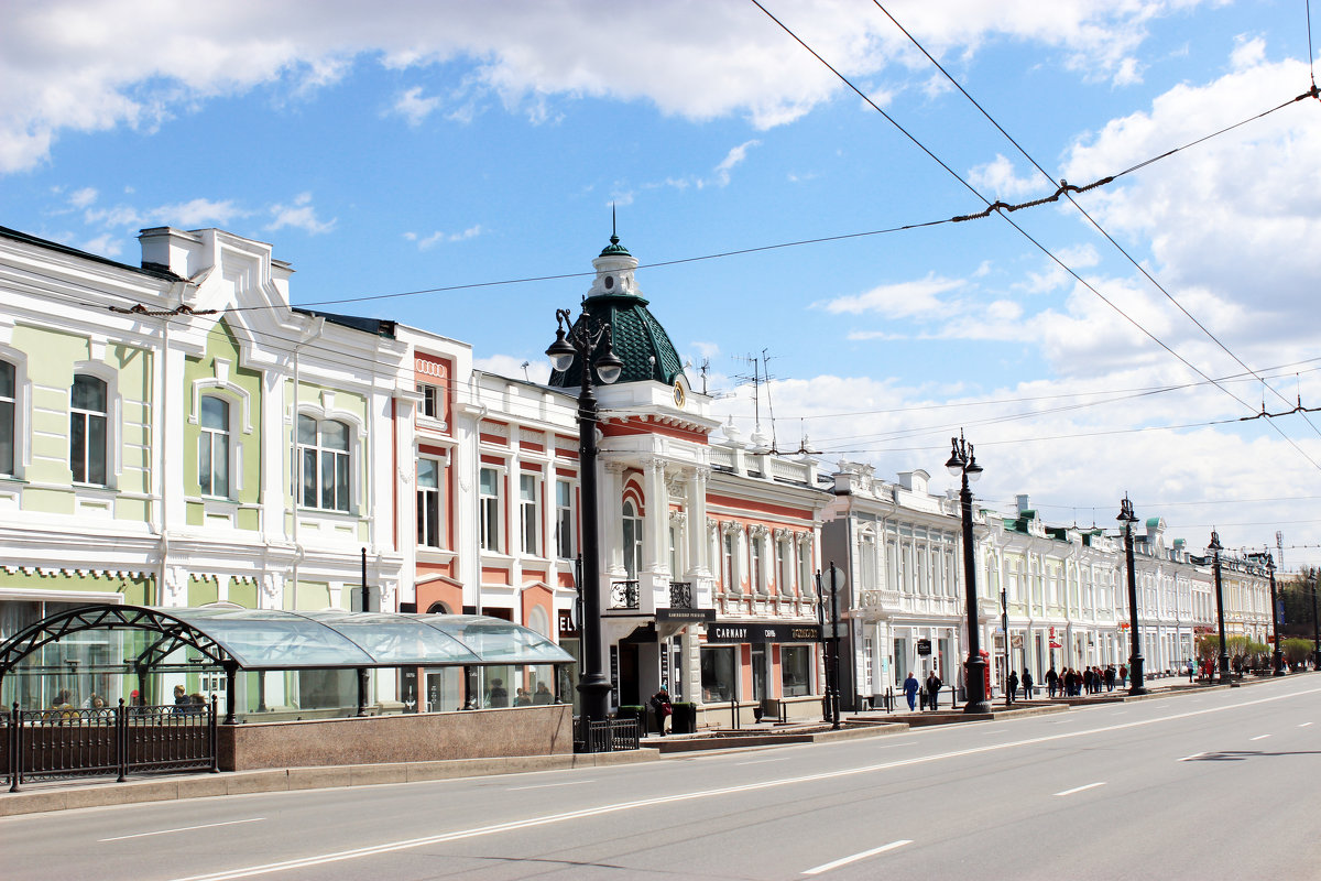 Фрагмент улицы Ленина г. Омск - раиса Орловская