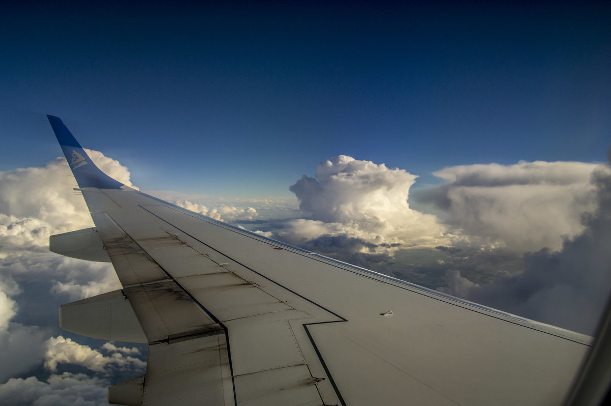 вид из самолета на небо и облака - Дмитрий Потапкин