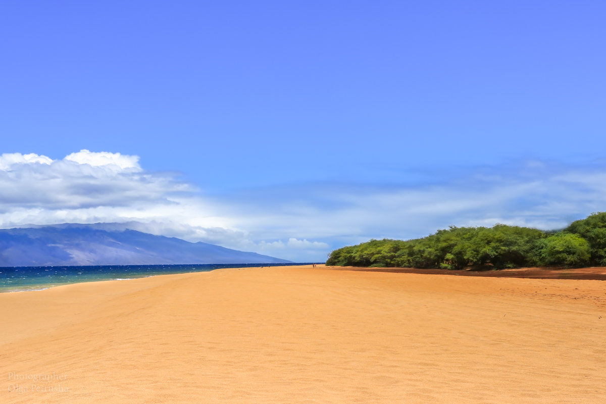 Песчаный пляж на Ланаи, Гавайи - Ольга Петруша