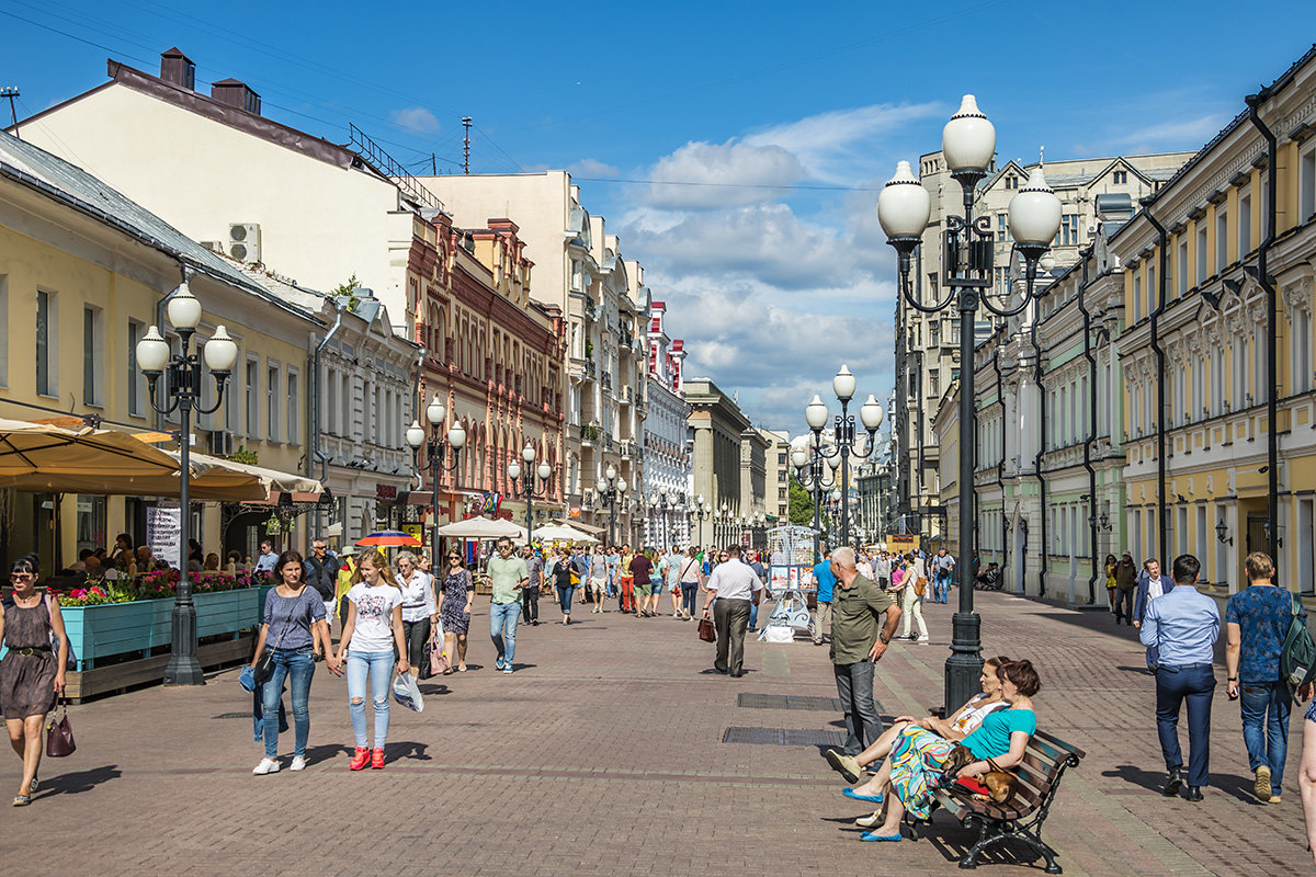 москва арбат на старых