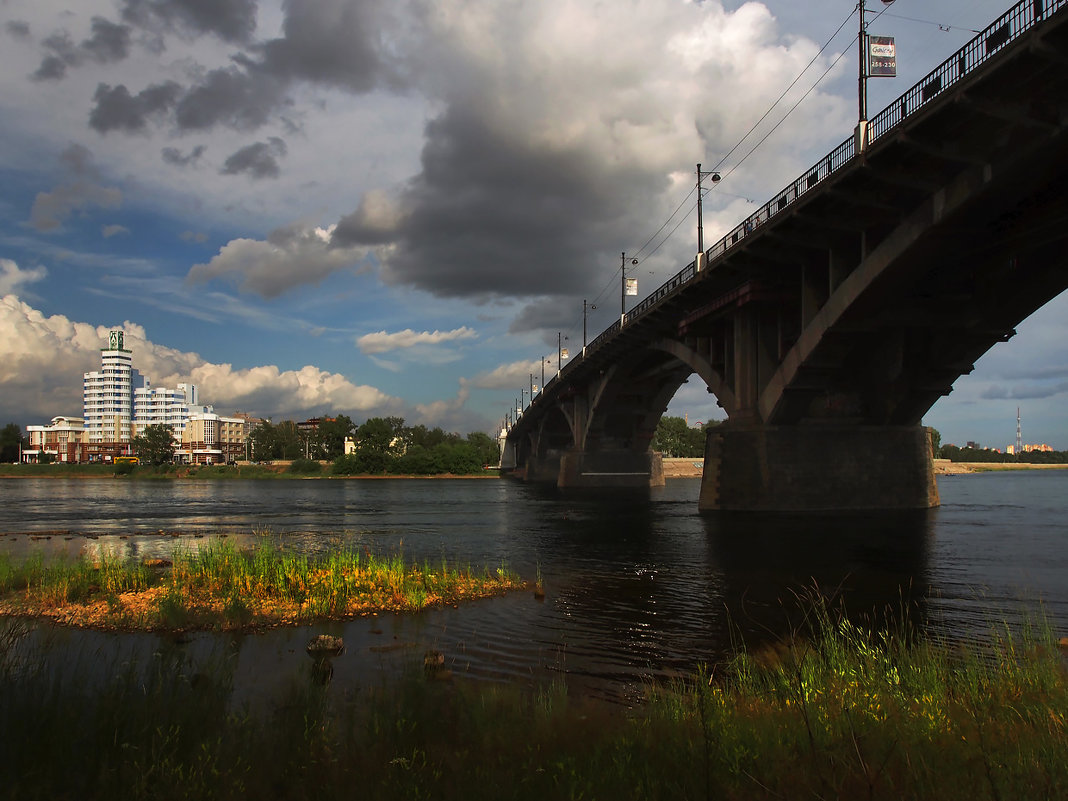 Старый мост Глазковский через Ангару... - Александр Попов