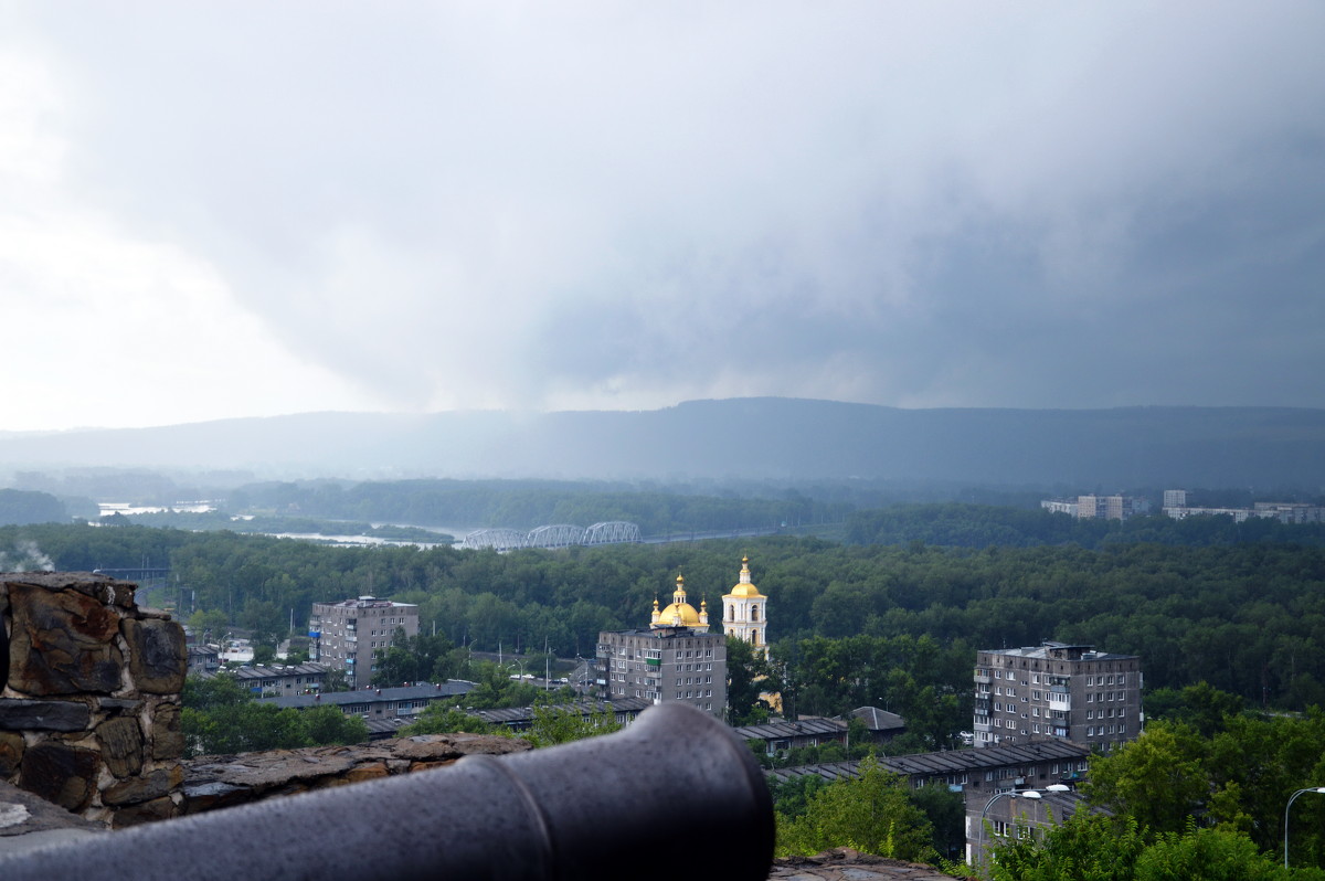 Вид на город Новокузнецк с Кузнецкой крепости - Ольга Логачева