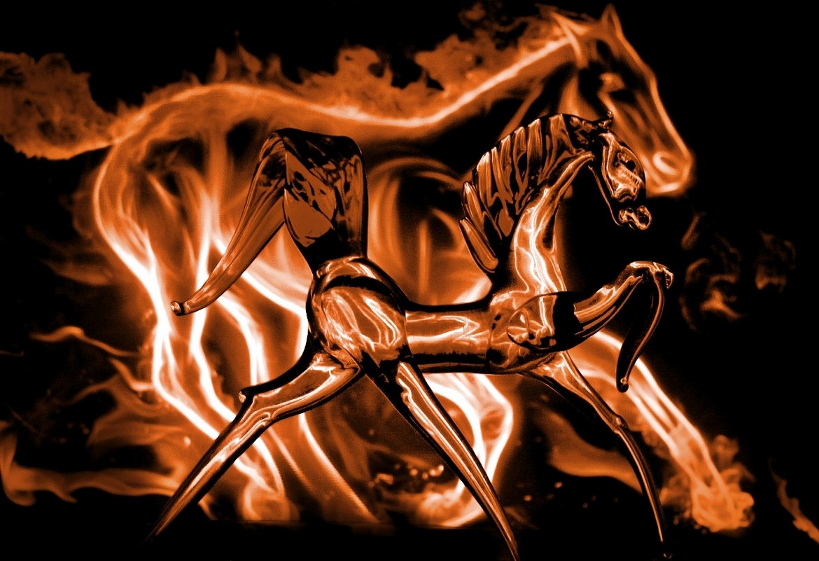 Стеклянный конь, не фотошоп - Ann Lion 