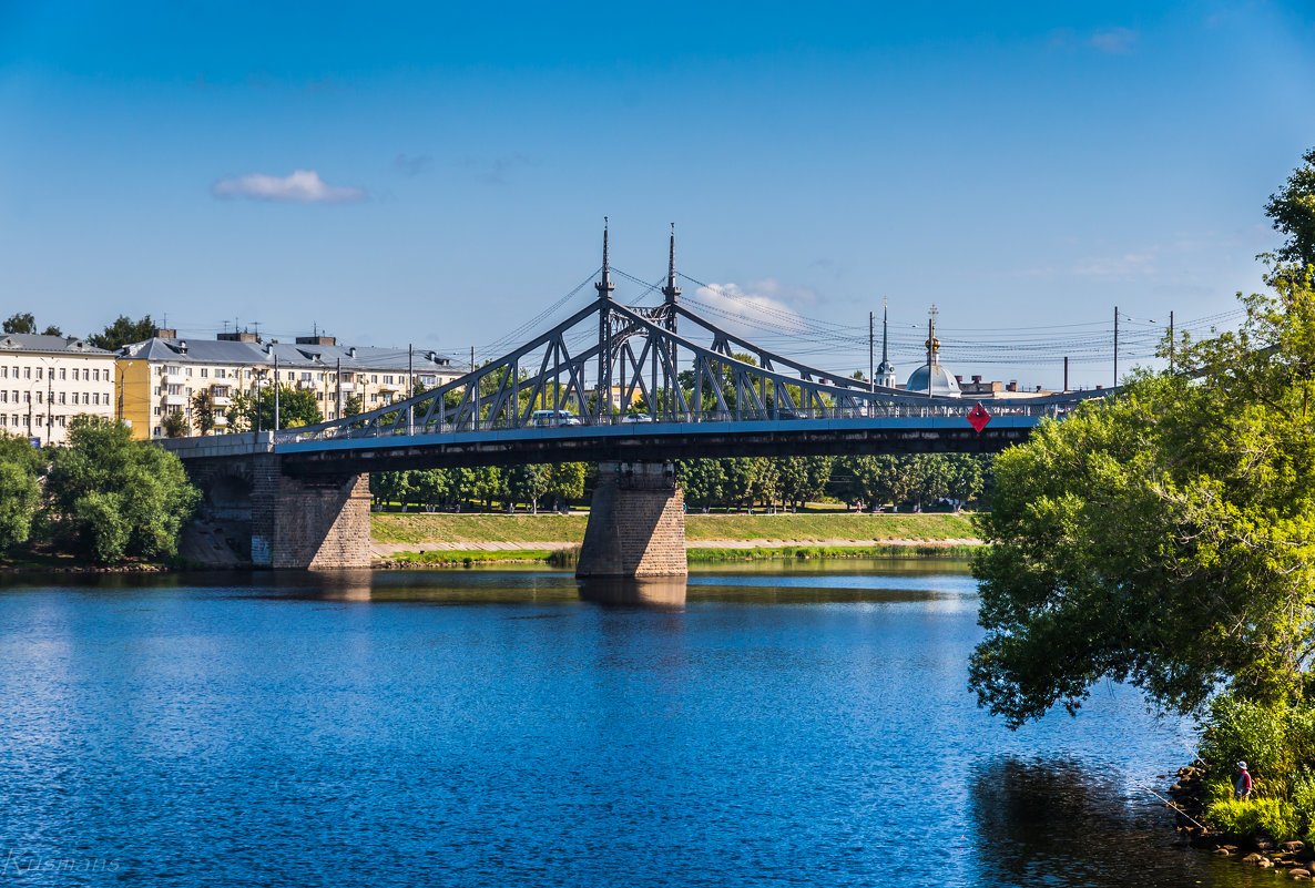 Староволжский мост рисунок