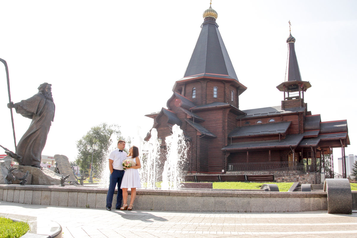 свадьба около Храма Всех Святых в Минске - Екатерина Гриб